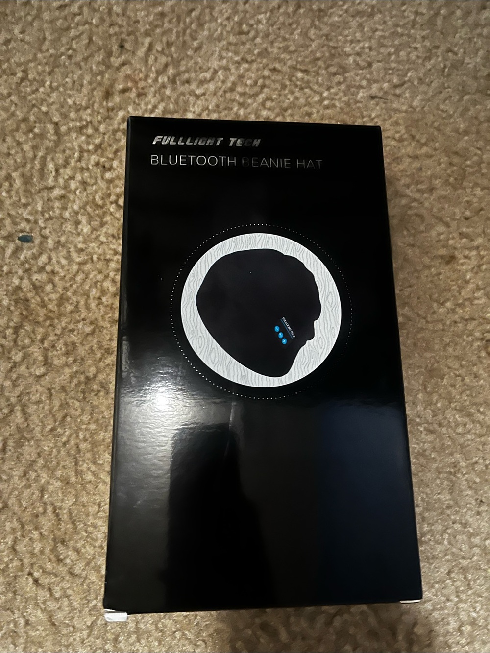 Black Bluetooth Beanie Hat - Wireless Knit Headwear